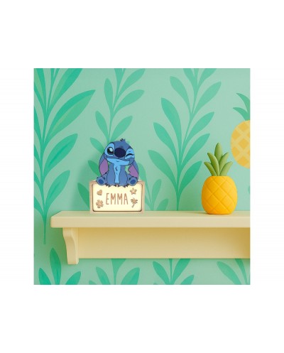 Lampara personalizable madera stitch
