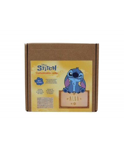 Lampara personalizable madera stitch