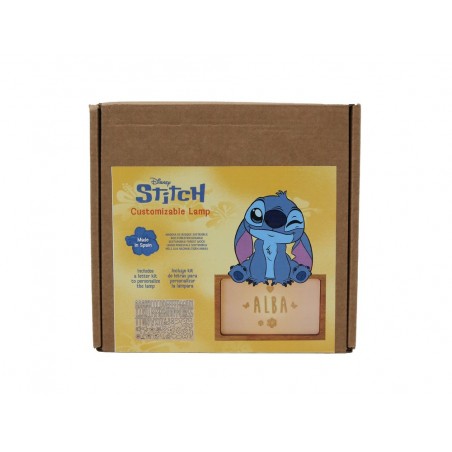 Lampara personalizable madera stitch