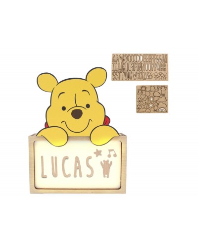 Lampara personalizable madera winnie