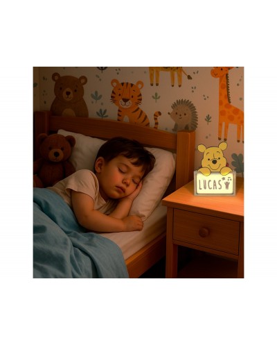 Lampara personalizable madera winnie