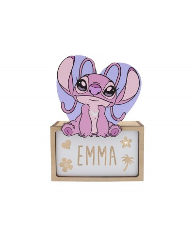 Lampara personalizable madera angel