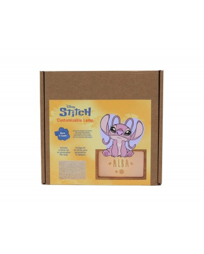 Lampara personalizable madera angel
