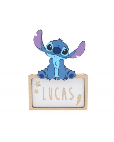 Lampara personalizable madera stitch
