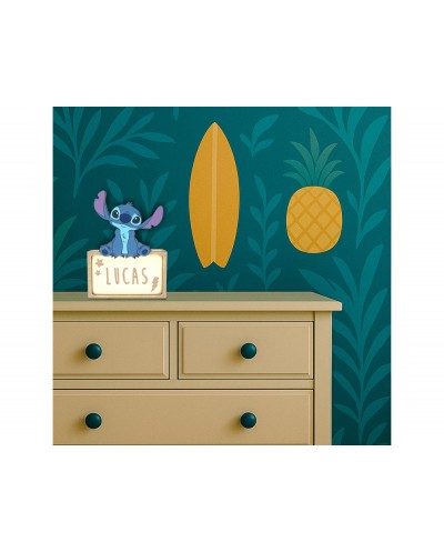 Lampara personalizable madera stitch