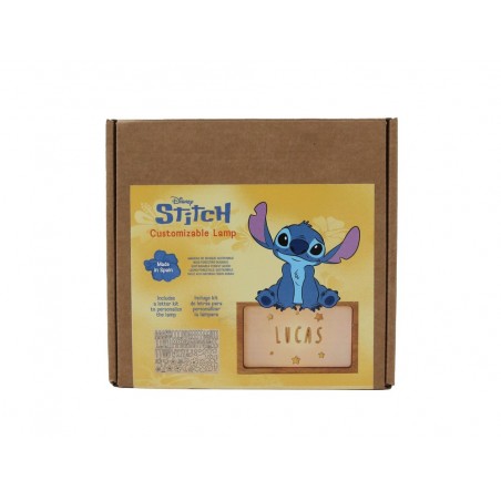 Lampara personalizable madera stitch