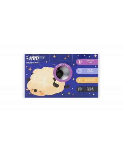 Lampara iluminacion noche sheep black
