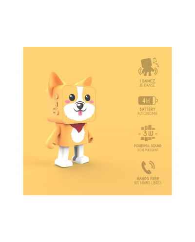 Altavoz bailarin corgi 3w bluetooth con microfono