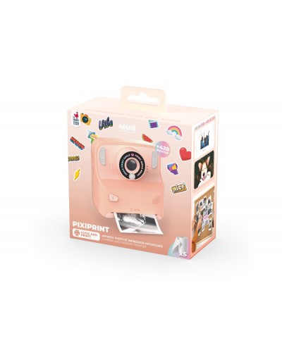 Camara instantanea rosa 12mpx pantalla lcd 24