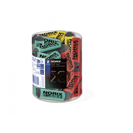 Goma de borrar staedtler norix cubilete de 30 unidades colores surtidos
