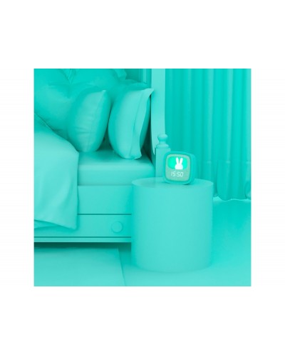 Reloj despertador con luz billy turquesa