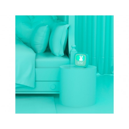 Reloj despertador con luz billy turquesa