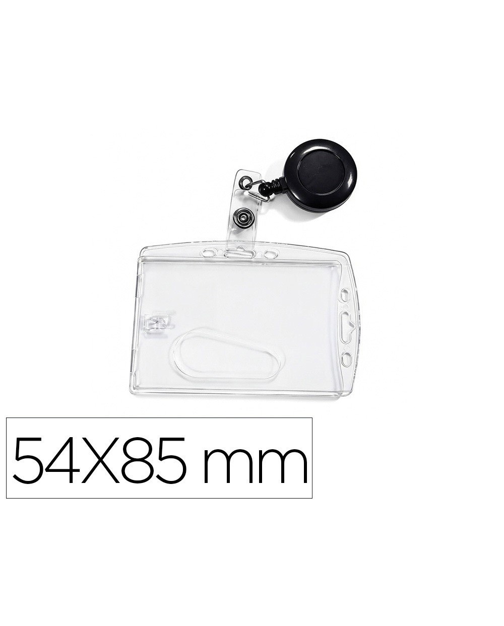 Identificador q connect con cordon extensible uso vertical horizontal 54x85 mm