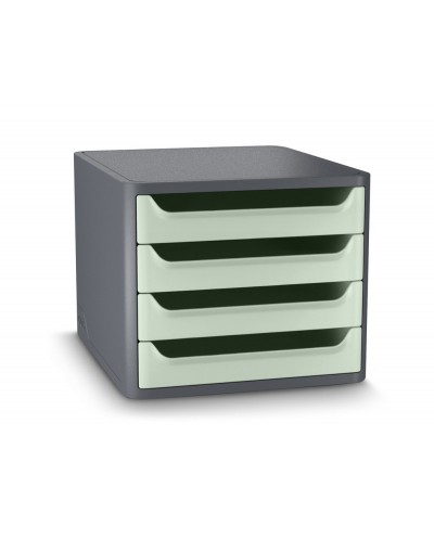 Fichero de cajones cep first 4 cajones color gris verde salvia 288x346x234 mm