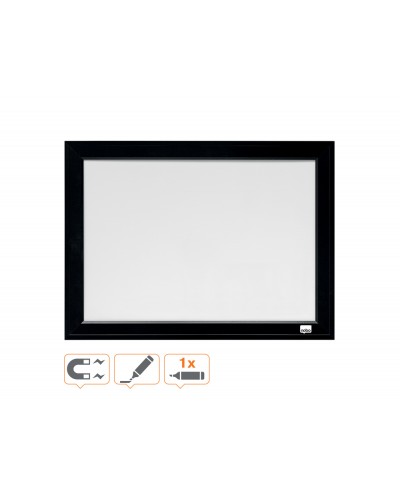 Pizarra blanca nobo marco negro 585x430 mm