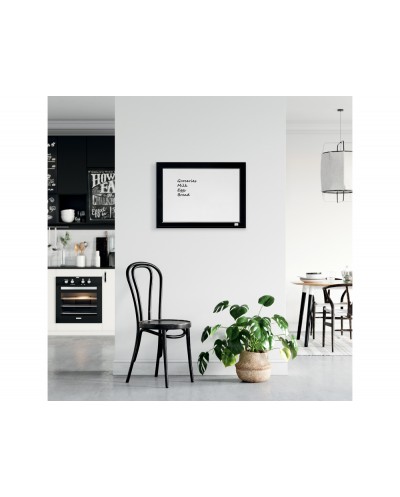 Pizarra blanca nobo marco negro 585x430 mm