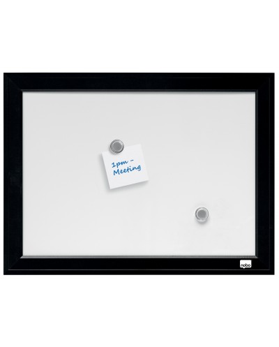 Pizarra blanca nobo marco negro 585x430 mm