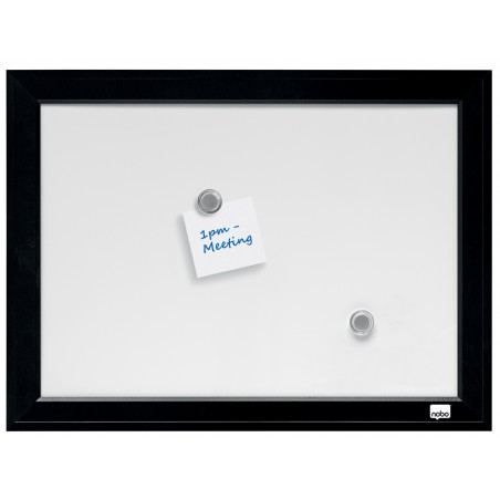 Pizarra blanca nobo marco negro 585x430 mm