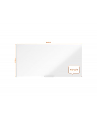 Pizarra blanca nobo impression pro acero lacado 2400x1200 mm