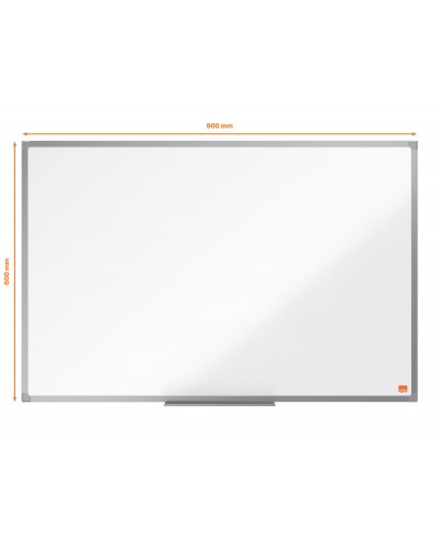 Pizarra blanca nobo essence acero lacado 900x600 mm