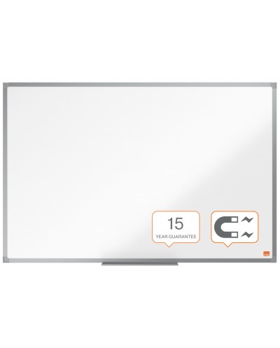 Pizarra blanca nobo essence acero lacado 900x600 mm