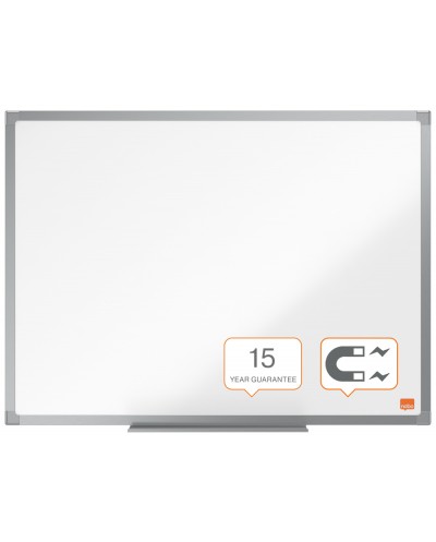 Pizarra blanca nobo essence acero lacado 450x300 mm