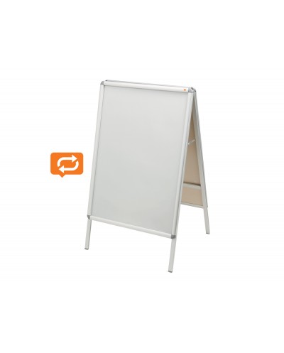 Caballete publicitario nobo a board premium plus marco aluminio a presion 700x1000 mm