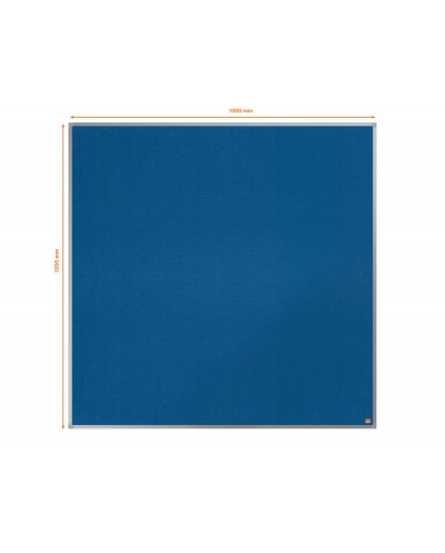 Tablero de anuncios nobo essence fieltro azul 1200x1200 mm