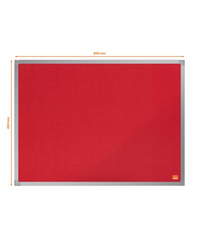 Tablero de anuncios nobo essence fieltro rojo 600x450 mm