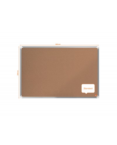 Tablero de anuncios nobo ecolabel premium plus corcho 900x600 mm