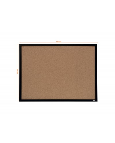 Tablero de anuncios nobo corcho marco negro 585x430 mm