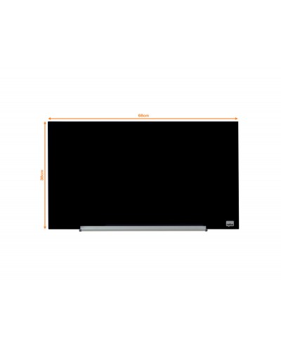 Pizarra cristal nobo impression pro 31 negro 677x381 mm
