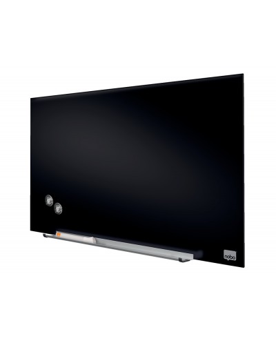 Pizarra cristal nobo impression pro 31 negro 677x381 mm