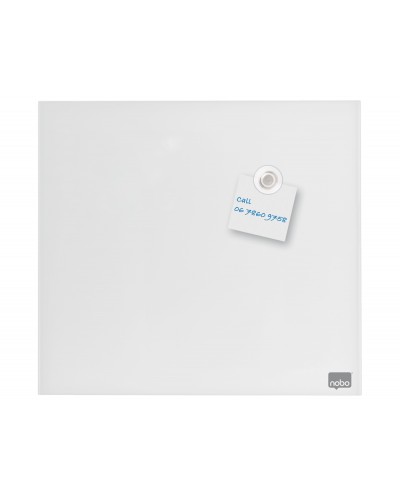 Pizarra cristal nobo magnetica blanco 300x300 mm