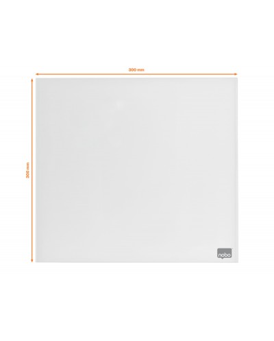 Pizarra cristal nobo magnetica blanco 300x300 mm