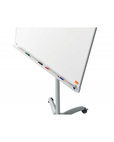 Pizarra de conferencia nobo ecolabel premium plus acero lacado movil blanco 700x1860x700 mm