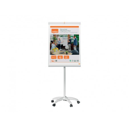 Pizarra de conferencia nobo ecolabel premium plus acero lacado movil blanco 700x1860x700 mm
