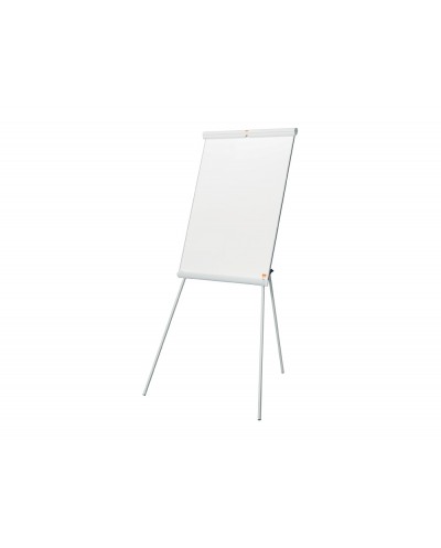 Pizarra de conferencia nobo ecolabel premium plus acero lacado tripode blanco 700x1860x700 mm