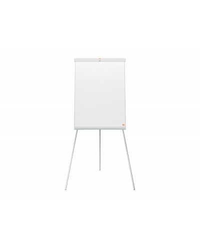 Pizarra de conferencia nobo ecolabel premium plus acero lacado tripode blanco 700x1860x700 mm