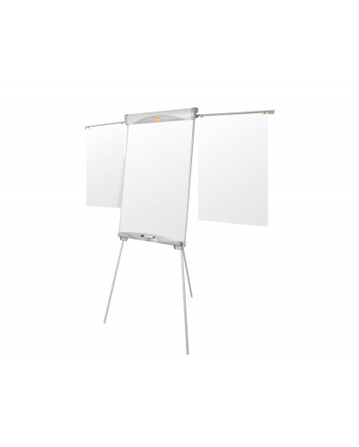Pizarra blanca caballete nobo magnetica de acero con tripode essence con brazos extensibles 1845x685x700 mm