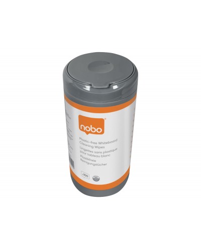 Toallitas nobo eco para limpieza de pizarra blanca bote de 100 unidades