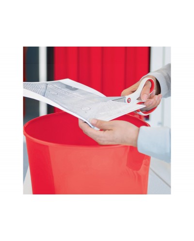 Papelera plastico leitz wow capacidad 15 litros color rojo