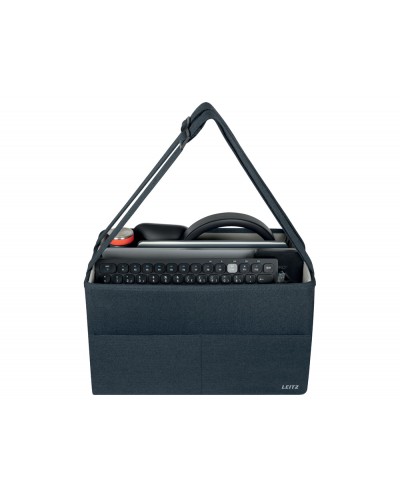 Bolsa de trabajo leitz tela para hot desking con tapa color gris