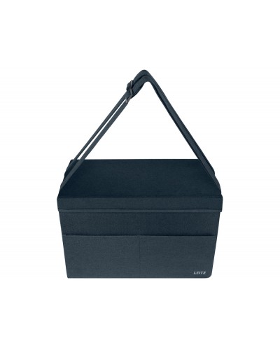 Bolsa de trabajo leitz tela para hot desking con tapa color gris