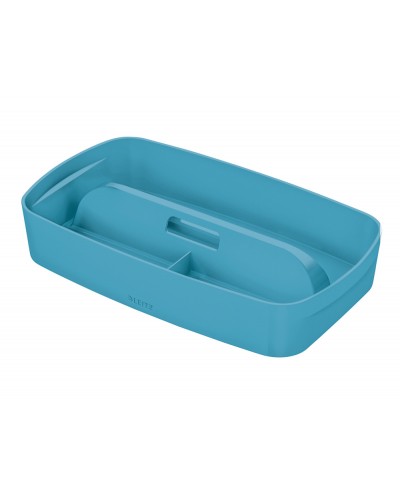 Bandeja organizadora leitz mybox cosy pequena con asa color azul