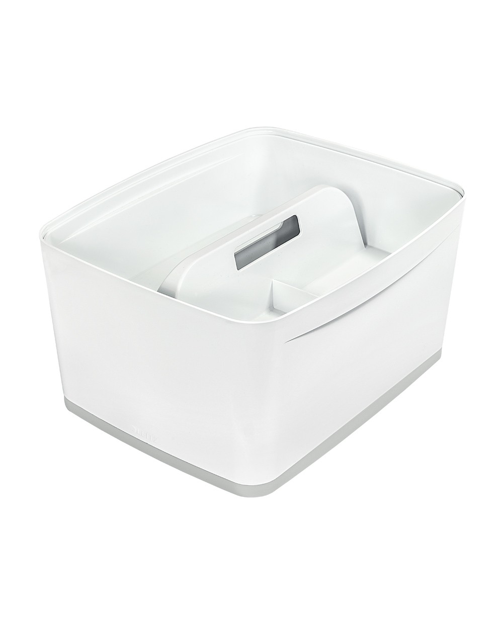 Caja de almacenamiento leitz mybox wow grande con tapa color blanco gris