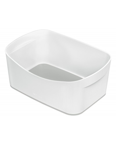 Caja de almacenamiento leitz mybox wow sin tapa color blanco gris