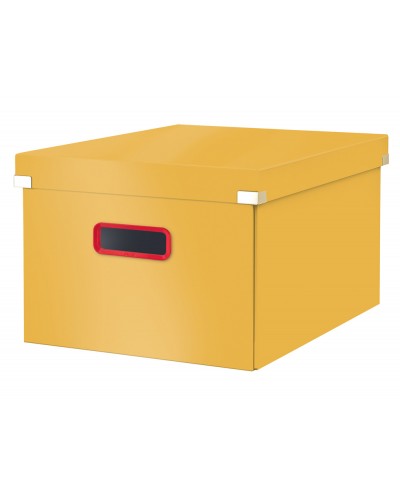 Caja de archivo universal click store cosy mediana 281x200x369 mm amarillo