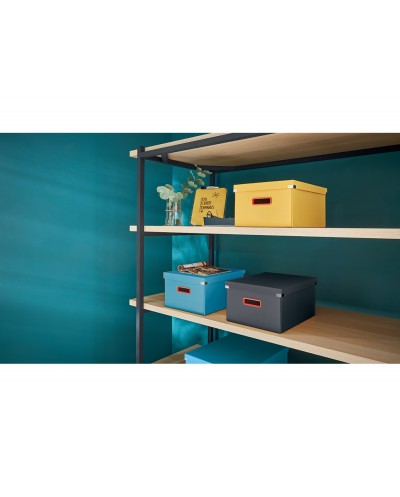 Caja de archivo universal click store cosy mediana 281x200x369 mm amarillo