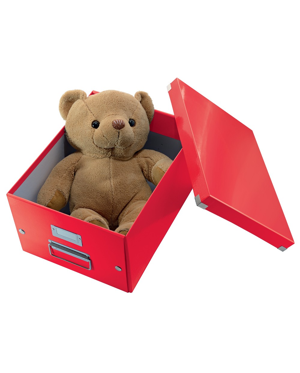 Caja de almacenamiento leitz click store universal mediana color rojo 281x200x369 mm